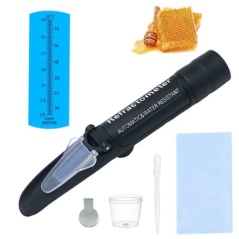 honey moisture refractometer|proper moisture content for honey.